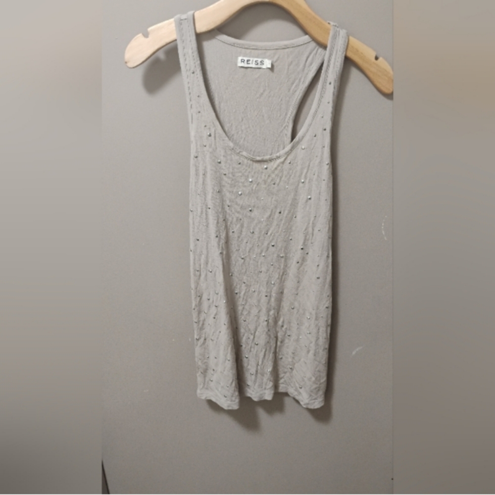 Reiss Womens Studded Hana Tank Top Sz Small